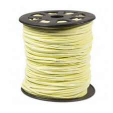 Imi Suede koord 3mm - Lemon Yellow